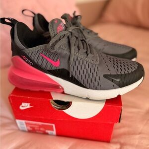 Nike Women's Air Max Gray and Pink Sneakers